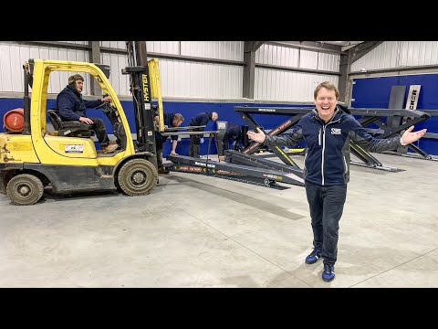 INSTALLING BendPak Car Lifts at The Shmuseum! They are FINALLY HERE | VLOG 47