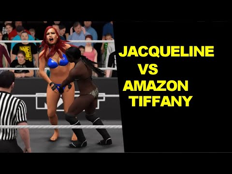 WWE 2K17 Jacqueline vs Amazon Tiffany - Iron Woman Finisher