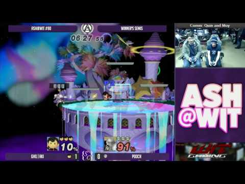 GHQ | Aki (Ness) vs Pooch (Samus) - ASH@WIT #90 PM Winner's Semis