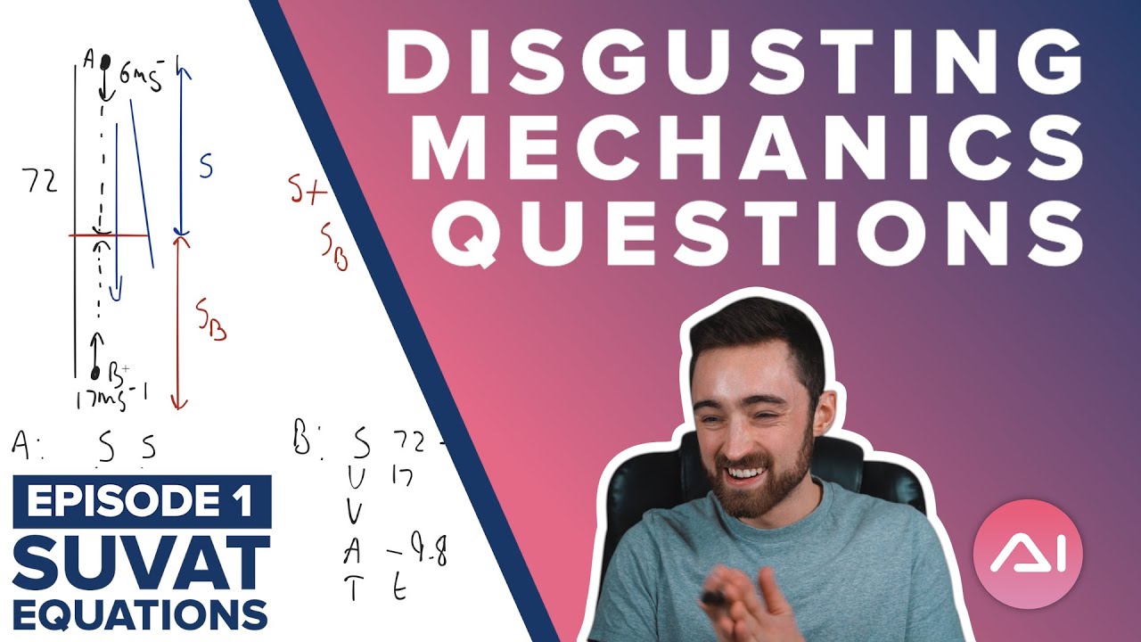 Watch video A Nice Little SUVAT Question - Disgusting A-Level Mechanics Questions Episode 1 Now A Nice Little SUVAT Question - Disgusting A-Level Mechanics Questions Episode 1
