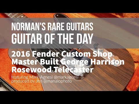 Norman's Rare Guitars - Guitar of the Day: Fender Master Built George Harrison Rosewood Telecaster