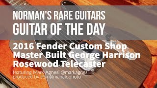 Norman's Rare Guitars - Guitar of the Day: Fender Master Built George Harrison Rosewood Telecaster