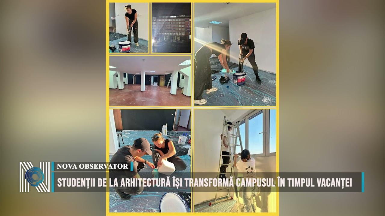 Studenții de la Arhitectură își transformă campusul în timpul vacanței