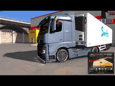 Euro Truck Simulator 2 (1.27) MERCEDES ACTROS MP4 1845 V2.0 [1.27] FIX + UPD