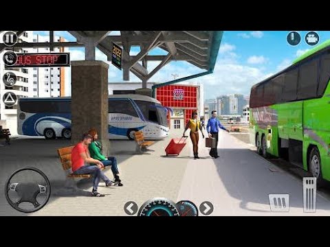 Portugal Bus terminal Smooth Bus Drive Through Village in Portugal ! The Road Driver _ Logitech #1