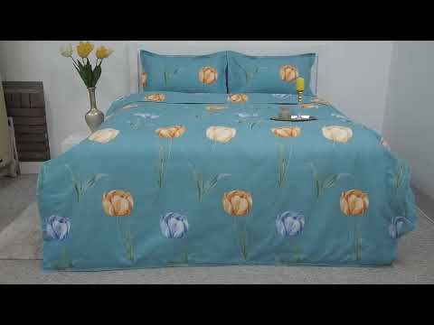 Постельный евро комплект фланель фирмы Daguanyuan