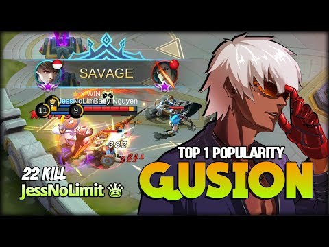 SAVAGE with 22 Kill Gusion Perfect Dagger by JessNoLimit ♛ - Mobile Legends