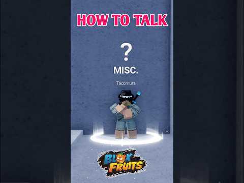 How To Talk With Tacomura NPC In Blox Fruits | How To Get Jaw Shield In Blox Fruits