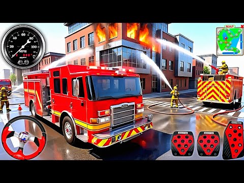 Fire Truck Rescue Simulator - 911 Emergency Firefighter Rescue Game 3D - Android GamePlay