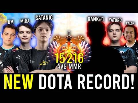 NEW DOTA WORLD RECORD with the MOST HIGHEST AVG MMR GAME EVER! (15,216) - SATANIC 1K+ GPM ALCHE POV