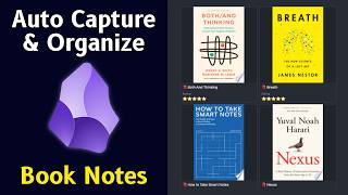 Obsidian Bases For Books 📚 How To Automatically Organize Book Notes 📝