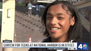 Emergency National Harbor teen curfew goes into effect Friday after weekend melee | NBC4 Washington