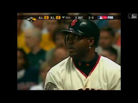 Barry Bonds CRUSHES two All-Star Game home runs! (First off Bartolo Colon, 2nd off Roy Halladay)