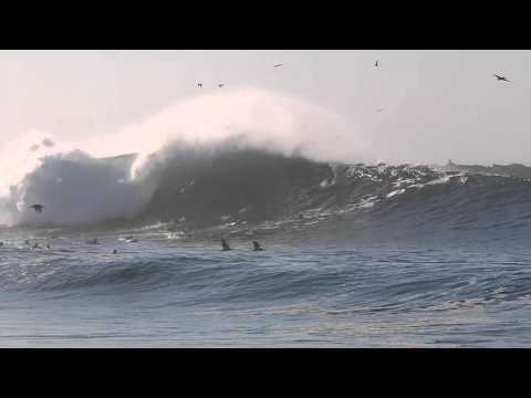 Large Waves Hit The Wedge on Big Wednesday