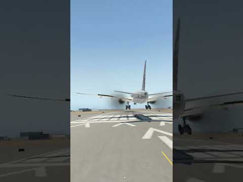 Beautiful Plane Landing — Runway View ✈️✨ #aviation #airplane #landing #shortvideo #shorts