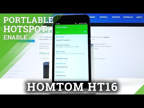 How to Create Portable HotSpot on Homtom HT16 – Share Internet Connection