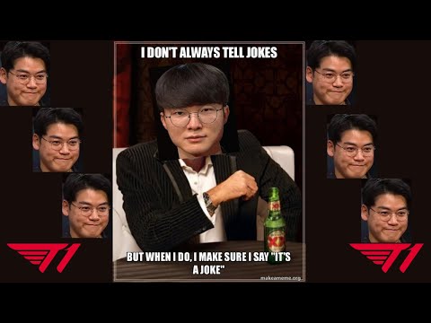 Faker doesn't always tell jokes but when he does...😅 AND Gumayusi Trolls Faker