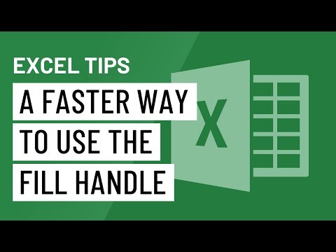 Excel Quick Tip A Faster Way to Use the Fill Handle