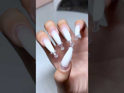 ombre polygel extensions 💅🏻 #polygel #nails #nailtutorial #dualforms #diynails