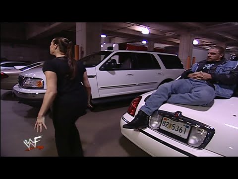 Triple H & Stephanie McMahon-Helmsley Wait For Trish Stratus! - RAW IS WAR 19/2/01