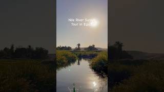 Nile River cruise in Aswan, Egypt at sunset #egypt #aswan #travel
