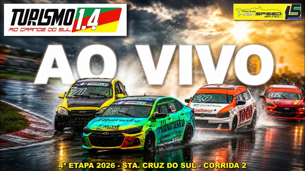 🔴 TURISMO 1.4 RS | Corrida 2 | 4ª Etapa 2026 | Sta. Cruz do Sul (RS) | Ao Vivo