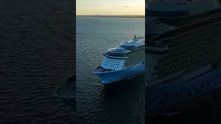 ⚓ Odyssey of the Seas cruise ship panoramic view 🚢 #cruise #cruiseship #cruiselife #sea #vacation