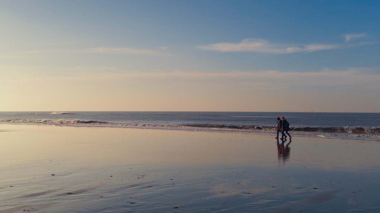 A Winter Walk On The Beach With My Mom