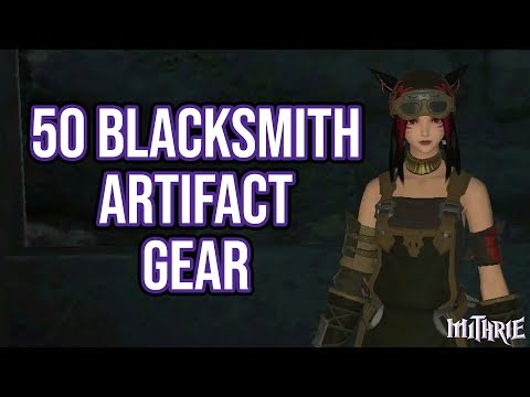 FFXIV 2.0 0083 Blacksmith Quest Level 50 + Artifact Gear