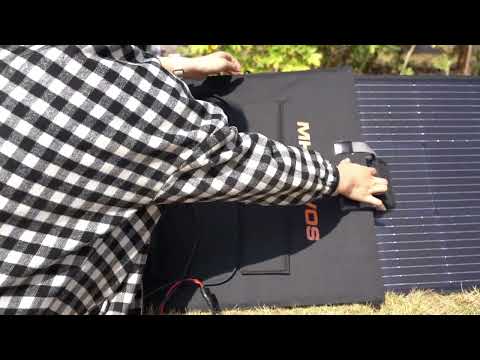 Open & Use in Seconds! 220W Foldable Solar Panel Unboxing & Tutorial