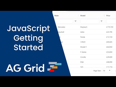 JavaScript Data Grid quick start video tutorial thumbnail