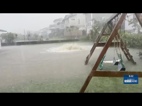 Heavy rains flood homes, businesses in Kaneohe