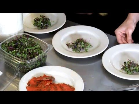 Potato Cakes With Smoked Salmon at FareStart | Seattle, WA | Washington Grown