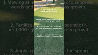 How to have a nice lawn (bermuda grass)