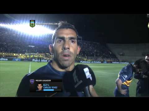 Tevez: "Me gustó mucho este Boca". Lanús 0 - Boca 2. Semifinales. Copa Argentina 2015. FPT.