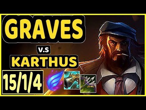 GRAVES vs KARTHUS - 15/1/4 KDA JUNGLE GAMEPLAY - EUW Ranked GRANDMASTER