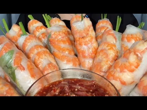 Gỏi cuốn tôm cái nào cái nấy chà bá lửa🤭