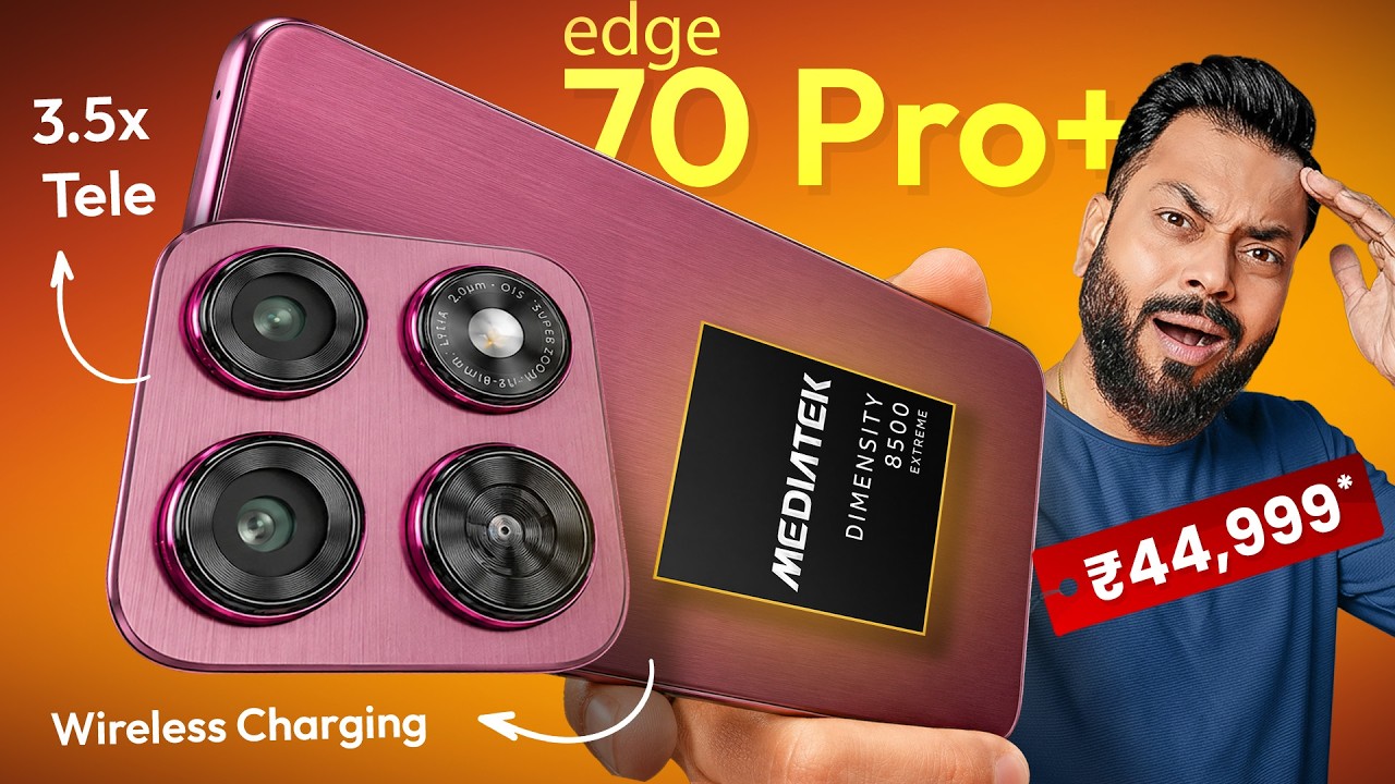 Motorola Edge 70 Pro+ Unboxing & First Look ⚡D8500, 144Hz, 3.5x Tele @ ₹44,999*!