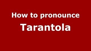 How to pronounce Tarantola