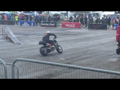 Santapod Raceway Terry Grant & Lee Bowers stunt show at bugjam36