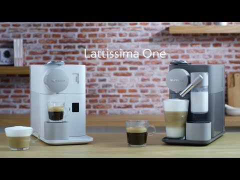 Automatinis kavos aparatas su pieno plakikliu Delonghi EN510.W Nespresso, Juodos spalvos video