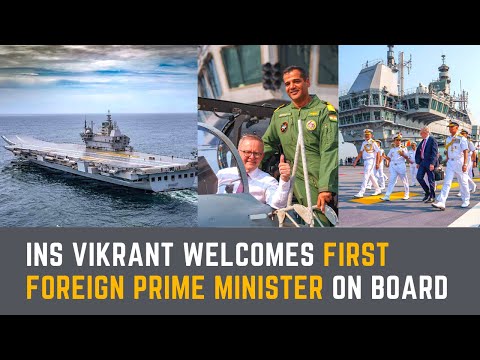 INS Vikrant Welcomes First Foreign Prime Minister On Board