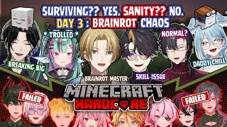 Day 3 of NIJISANJI EN Hardcore Minecraft — Surviving, Exploring  & Luca’s Nonstop Brainrot