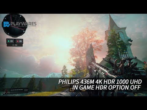 필립스 436M 4K HDR 1000 UHD 시력보호 무결점 HDR OFF