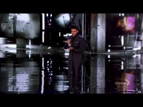 Canada's Walk Of Fame 2014 The Weeknd receives the Allan Slaight award on TV!!