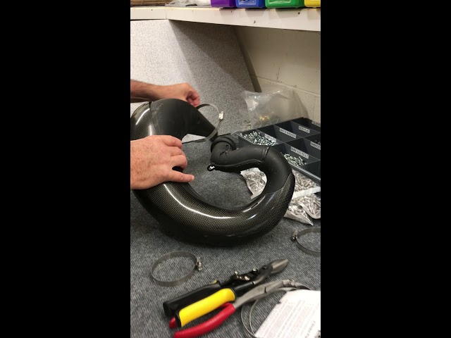 E-Line Carbon Fiber Exhaust Header Pipe Heat Shield FMF Gnarly 3