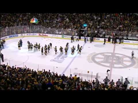End of Penguins Bruins ECF Game 4 + Handshakes.