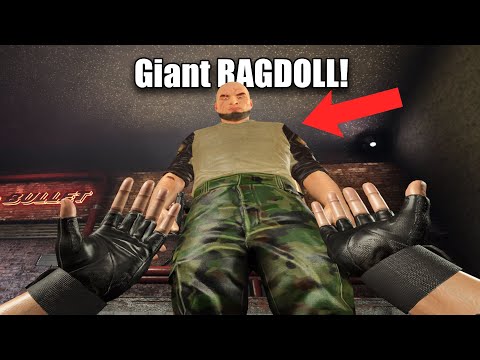 The Weirdest CUSTOM Weapon vs. The GIANT Ragdoll in HARD BULLET VR!