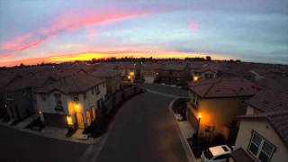 preview picture of video 'Sunset from Harlan Ranch Clovis, Ca 12:4:2014'