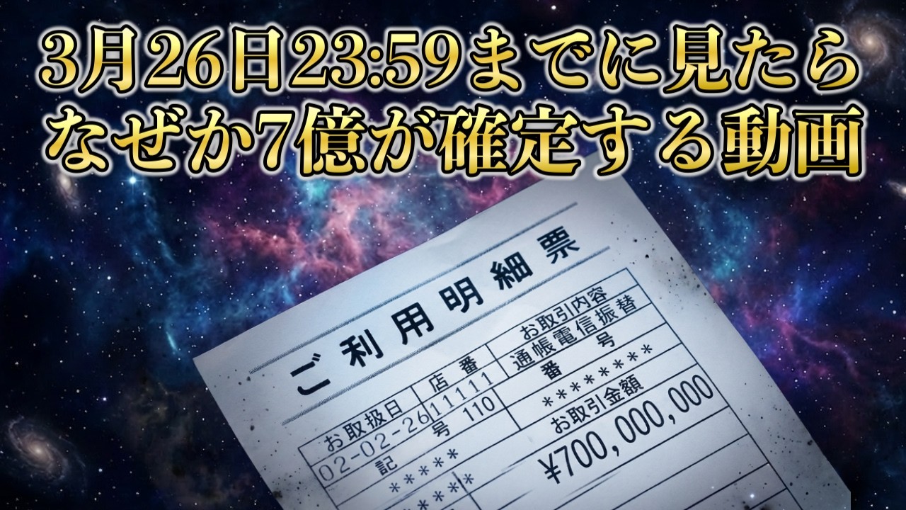 【※23:59までに見てください】この動画見逃したら人生損します｜宇宙銀行
